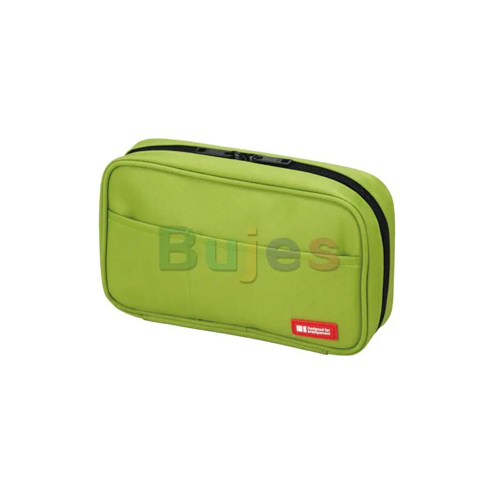 Japan LIHIT LAB Multi-function Zipper Pencil Case Large