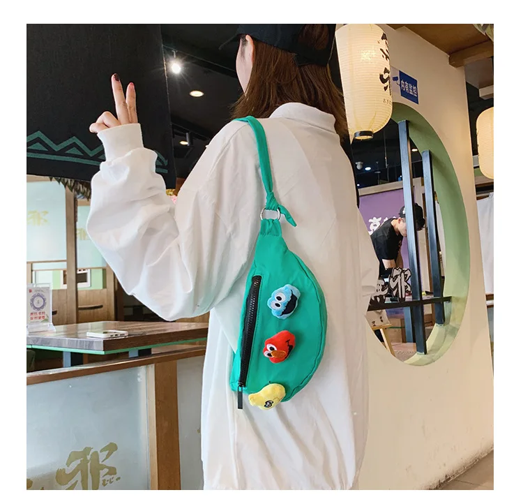 Korean-style Autumn And Winter New Style CHILDREN'S Bag Girls Cotton Cloth Shoulder Cross-body Bag Versatile Mini Accessori