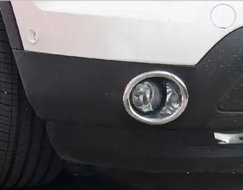 

For Ford Explorer 2011 2012 2013 2014 ABS Chrome Front Light Lamp Decoration Cover Trim 2PCS Exterior Car Accessories