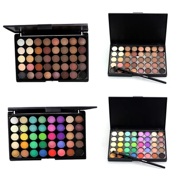 

40 Colors Matte Pearl Shimmer Eyeshadow Palette EyeShadow Makeup Powder EyeShadow Smoky Earth Shadows Brush Set tools Stamp*