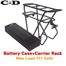 48 в чехол для аккумулятора электровелосипеда 36 в 52 в 60 в 72 в коробка для батарей электровелосипеда 5 В USB двухслойная багажная стойка 10S10P 13S9P 14S8P 16S7P 20S5P