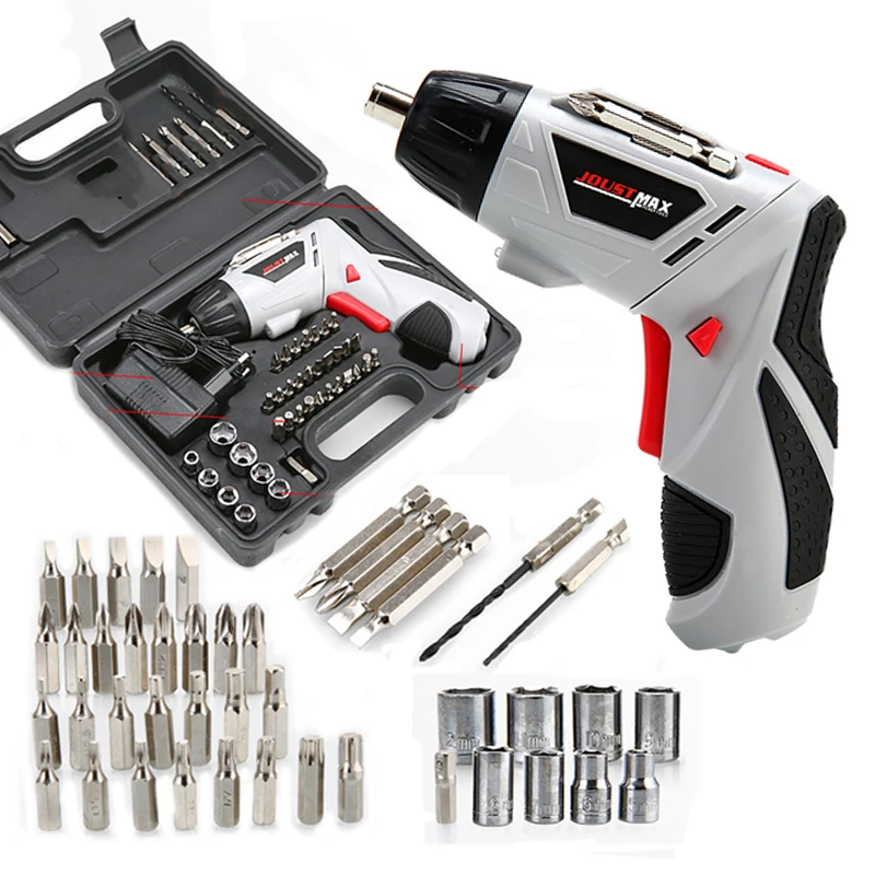 4.8V Electric Screwdriver Multi-function Charging Hand Drill With 45 Bits Mini Wireless Electric Screwdriver Set
