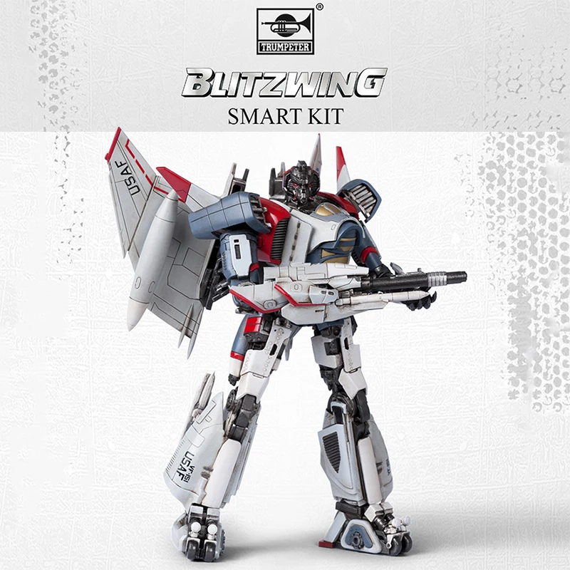 IN STOCK Trumpeter Transformation Blitzwing Fighter Assemble Kit Mini Pocket Warrior Action Figure Robot Toys | Игрушки и хобби
