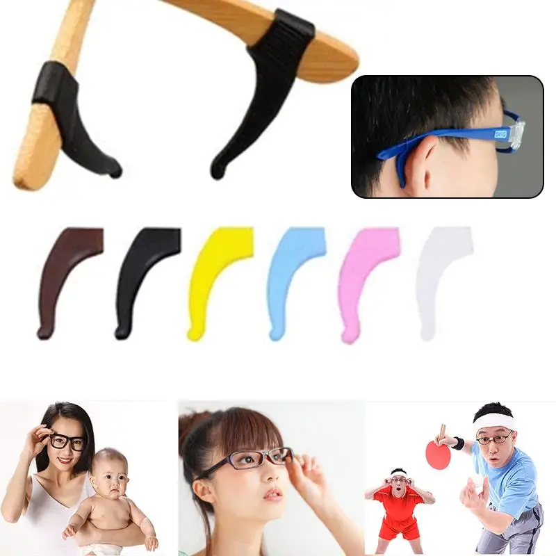 

Anti Slip Ear Hook For Eyeglass Eyewear Eye Glasses Silicone Tip Holder Grip Temple Spectacle Outdoor Sport Tool
