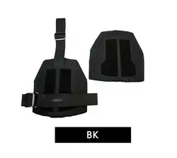 Tactical Shoulder Armor Vest Accessory - Durable Nylon Protection - S (BK)