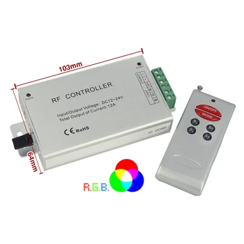 

LEDLUX CL7778 Controller RF Audio Controller Led Strip RGB color changing music rhythm DC5V 12V 24V frequency 433MHz Teleco