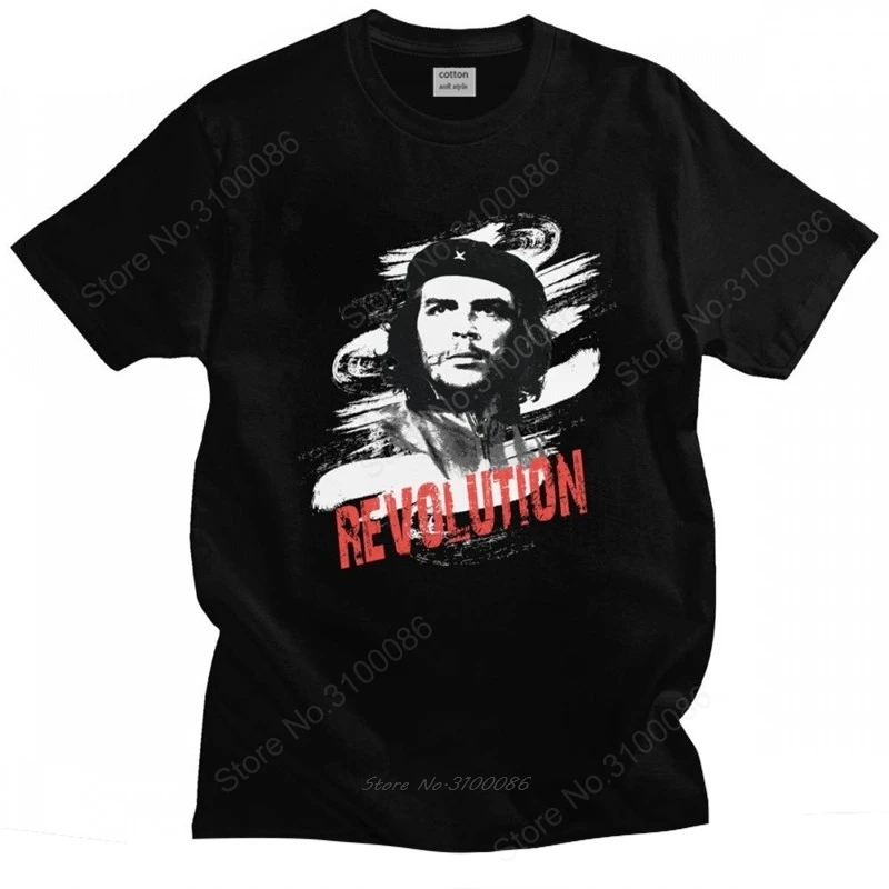 Футболка Che Guevara Revolution Мужская хлопковая дизайнерская рубашка с коротким рукавом