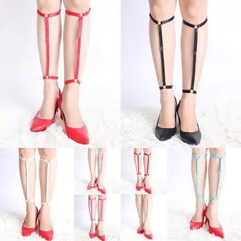 

Multicolor Garter Belts Cage Foot Strappy Leg Suspender Bandage Dance Clothing Accessories Punk Women Harness Plus Size Body