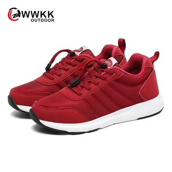 

WWKK 2019 Men Casual Sports Shoes Summer Breathable Damping Lightweight Comfortable Outdoor Sneakers Male Mesh Adult Shoes Woman