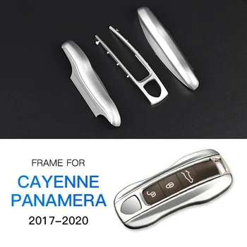

3PCS Key Cover Case Skin Shell Cap Fob Protection For Porsche Cayenne Panamera Durable Fashion Decoration Auto Accessories