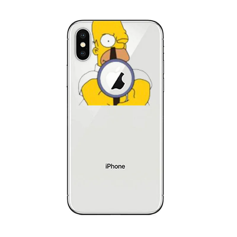 Чехол для телефона Simpson для iPhone 5 5S SE 6 6s 7 8 P PLUS X XR XS MAX Милый Забавный модный силиконовый чехол для телефона с рисунком - Цвет: TPU