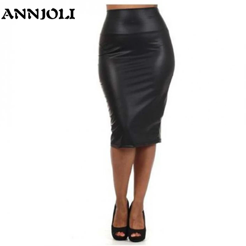 faux leather bodycon skirt