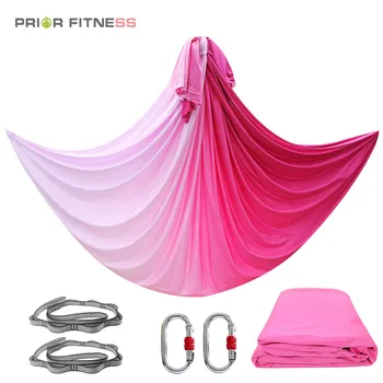 

PRIOR FITNESS 20 meters Yoga Hammock set Anti gravity inversion Aerial yoga Equipment swing Trapeze