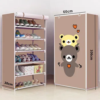 

Dustproof Multi-Layer Simple Student Door Shoe Rack Shoemaker Home Dormitory Dustproof Economic Disassembly