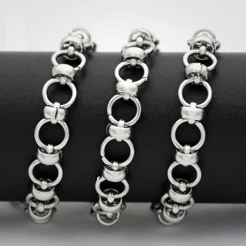 12mm New 2021 Creative Punk Chain Necklace Men Women Stainless Steel Collier Silver DIY Handmade Accessories Squid Game Jewelry | Украшения