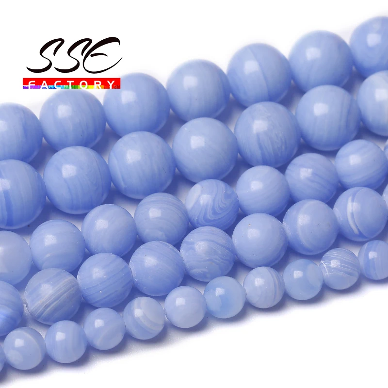

Purple Clound Lace Jades Beads Chalcedony Round Loose Stone Beads For Jewelry Making DIY Bracelet Earing Stud 4 6 8 10 12MM 15"