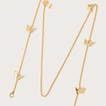 

3/5/10PC butterfly Face Mask Lanyard Handy&Convenient Mask Rest&Ear Holder Rope Unisex Anti-lost Chain metal golden mascarillas