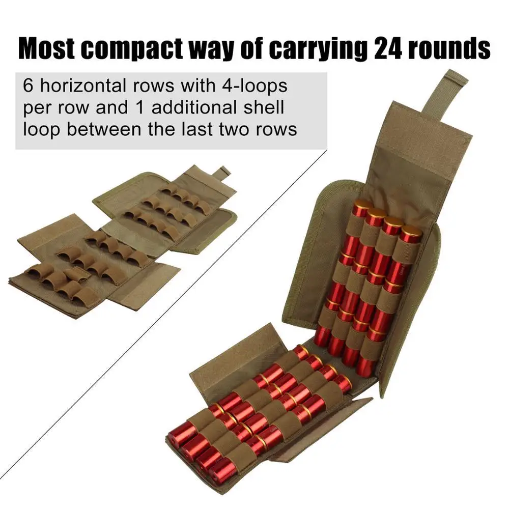 Охота 25 круглый 12GA 12 калибра боеприпасы, патроны перезарядить журнал пакеты для хранения сумка патронташ пуля держатель тактический страйкбол комплект