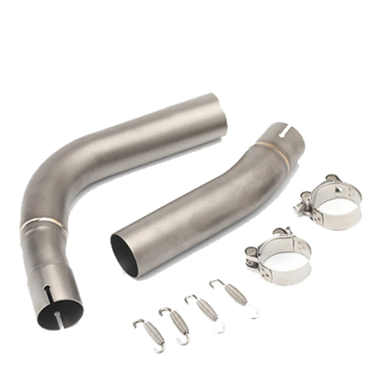 For Yamaha r1 YZF-R1 2009-2014 Escape Modified 51mm interface Titanium Alloy Double tube Motorcycle Exhaust Middle Link Pipe - Image 2