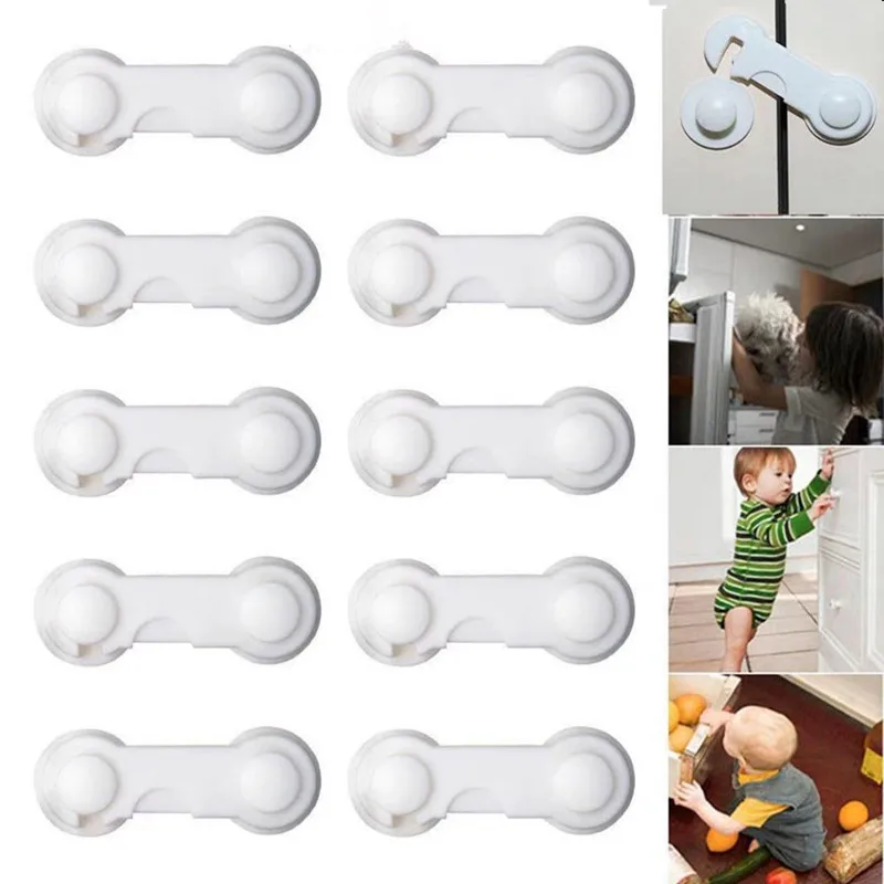 5Pcs Drawer Cabinet Cupboard Baby Safety Locks Kids Plastic  Infant  Protection