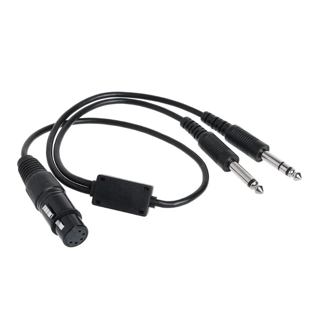 Aviation Headset to GA Pilot Headset Adapter Headphone Converter