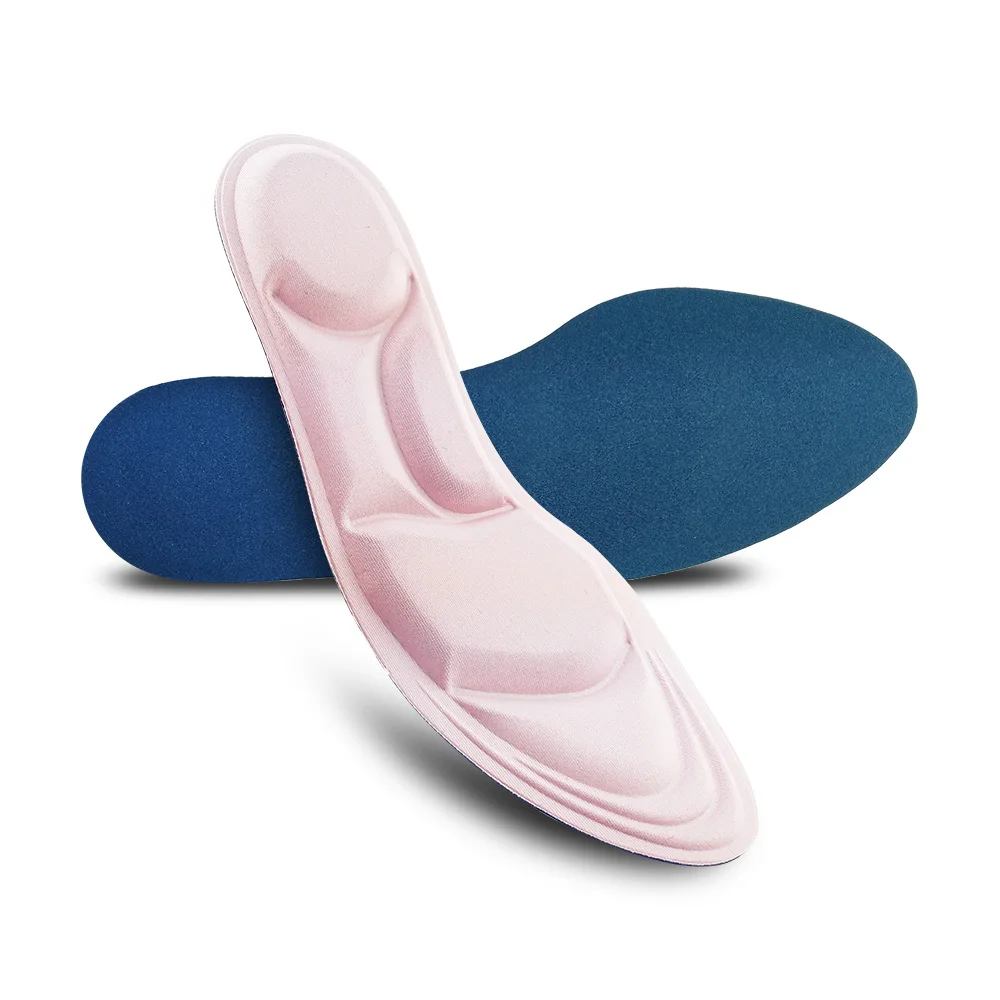 TOPSOLE 4D sports sponge filled insole high heel pad pain relief insert massage orthopedic arch support foot care insole O1006