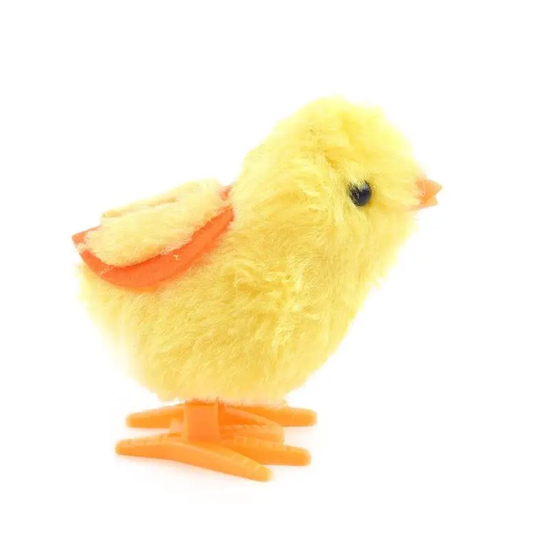 Cute Plush Wind Up Chick Kids Educational Toy Clockwork Jumping Walking Chicken For Children Baby Gifts 1pc wind up toy clockwork toy chick wind up plush toys