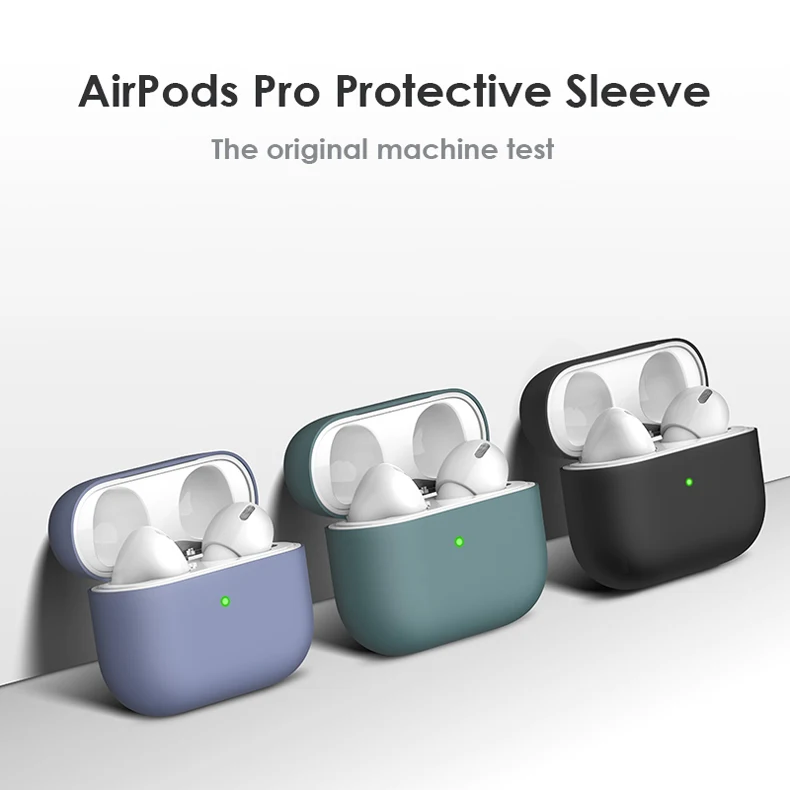 Jokod Airpods Pro силиконовый чехол футляр для наушников Airpods Pro беспроводные наушники защитный чехол Коробка для AirPod зарядный чехол