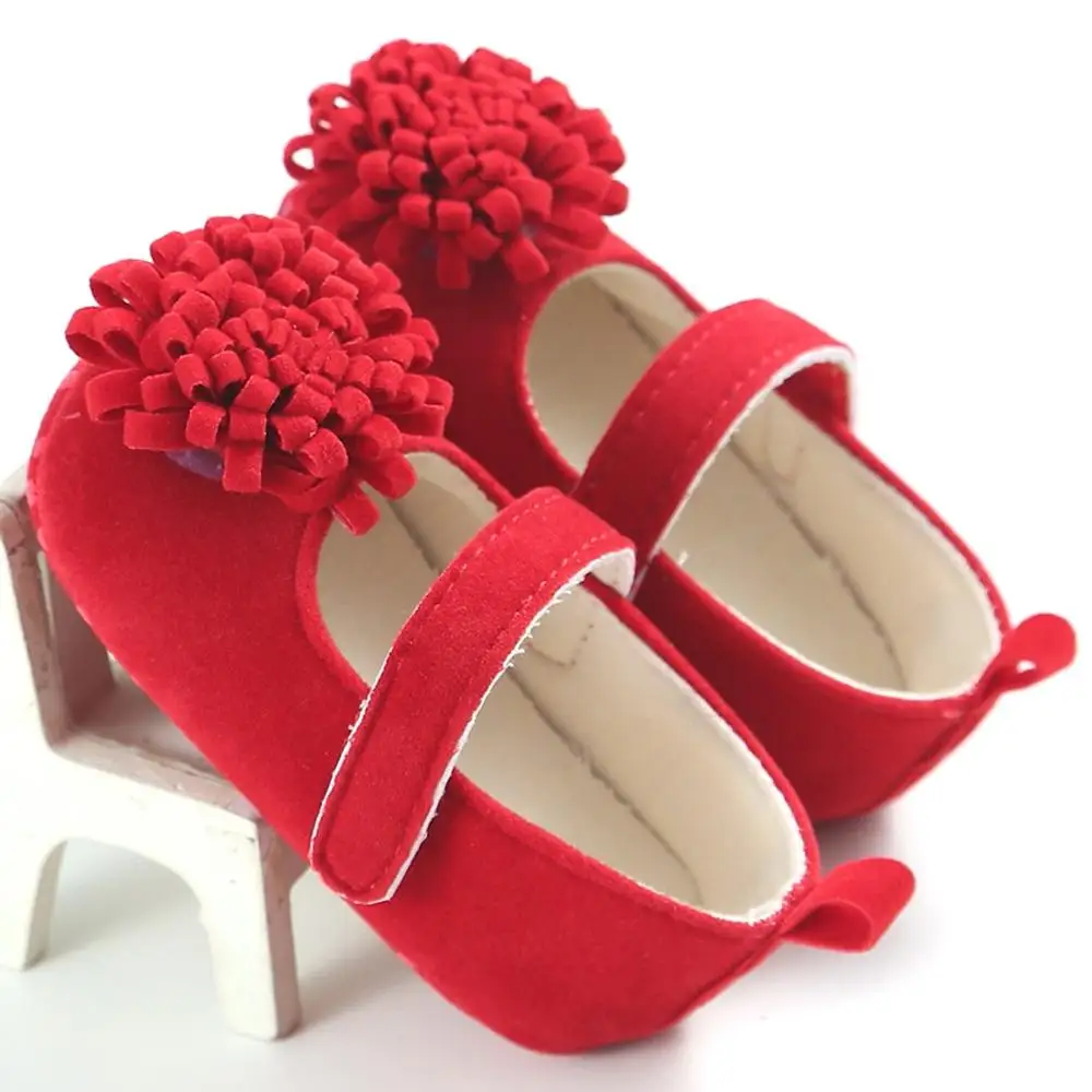 Детская обувь; детская обувь для девочек с цветочным дизайном; нескользящие повседневные кроссовки; мягкая обувь для малышей; обувь для первых шагов 0-18 месяцев - Color: R