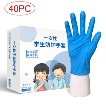 

20/40 PC Children Disposable Gloves Elastic Latex Sanitary Drawing Protective Glove ultra-thin sterile rubber gloves