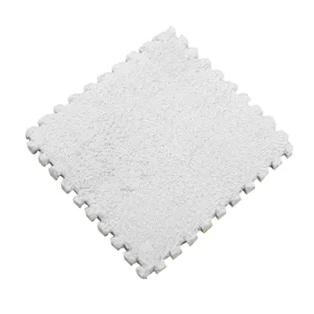 

1PC 30x30cm Carpet Home Puzzle Mat EVA Foam Velvet Carpet Children Playmat for Bedroom Living Room Home Decoration 5 Colors