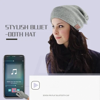 

Smart Cap Soft Warm Hat Wireless Bluetooth Headset Headphone Speaker Mic Bluetooth Music Hat for Smart Phone