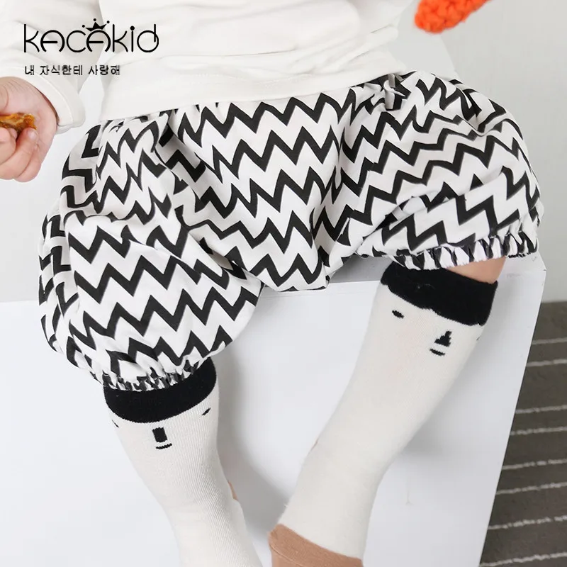 Летний стиль, модные свободные штаны-шаровары для мальчиков и девочек, с рисунком в Вертикальную Полоску, лидер продаж