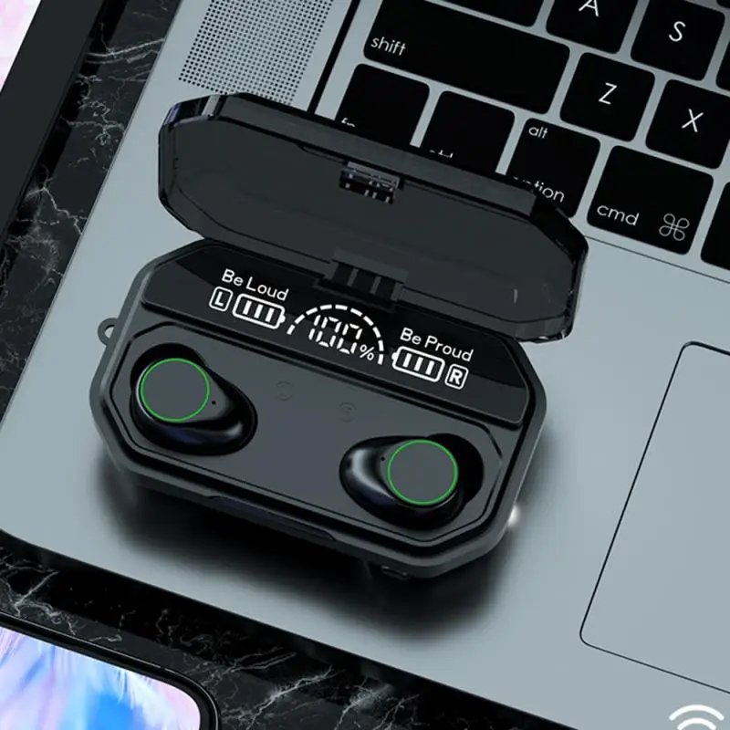 A16 9D Noise Reduction Sports Bluetooth Earphone Bluetooth 5 1 Headphones TWS Wireless In ear Headset For Samsung Xiaomi Huawei