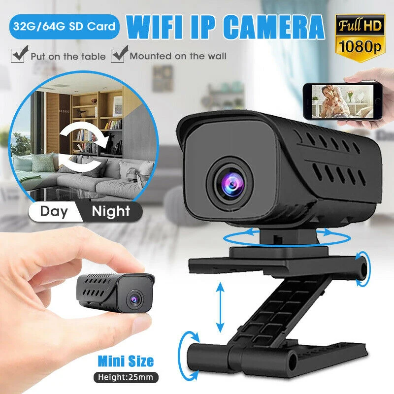 Мини Беспроводной Wi-Fi IP Камера наблюдение езопасности дома HD 1080P Smart веб звуковая