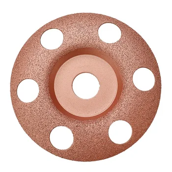 

SHGO HOT-125mm See Through Disc Tungsten Carbide Wood Shaping Dish Wood Carving Disc for Angle Grinder(40 Grit)
