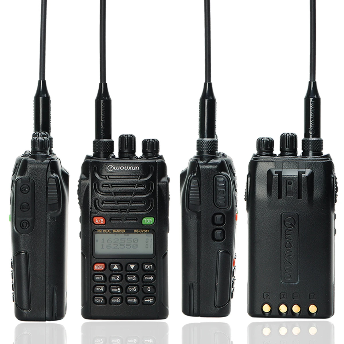 Обновление Wouxun KG-UVD1P метеорологическая трансляция 136-174/216-260 МГц 1750 Гц DTMF кодирования IP55 Водонепроницаемый FM радиостанция рация