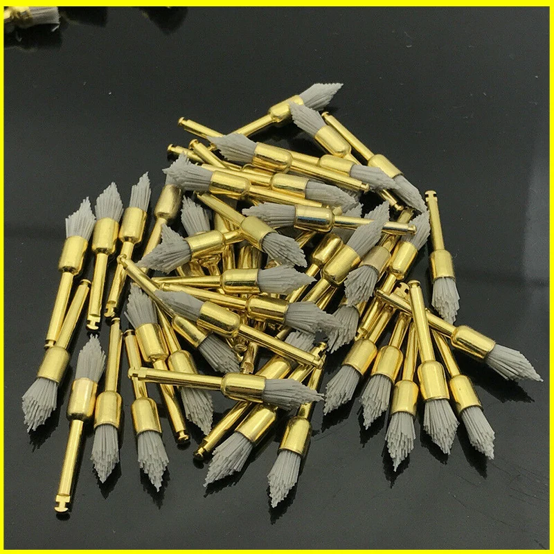 

50pcs RA Contra Angle Dental Alumina Polishing Polisher Brushes Latch Type