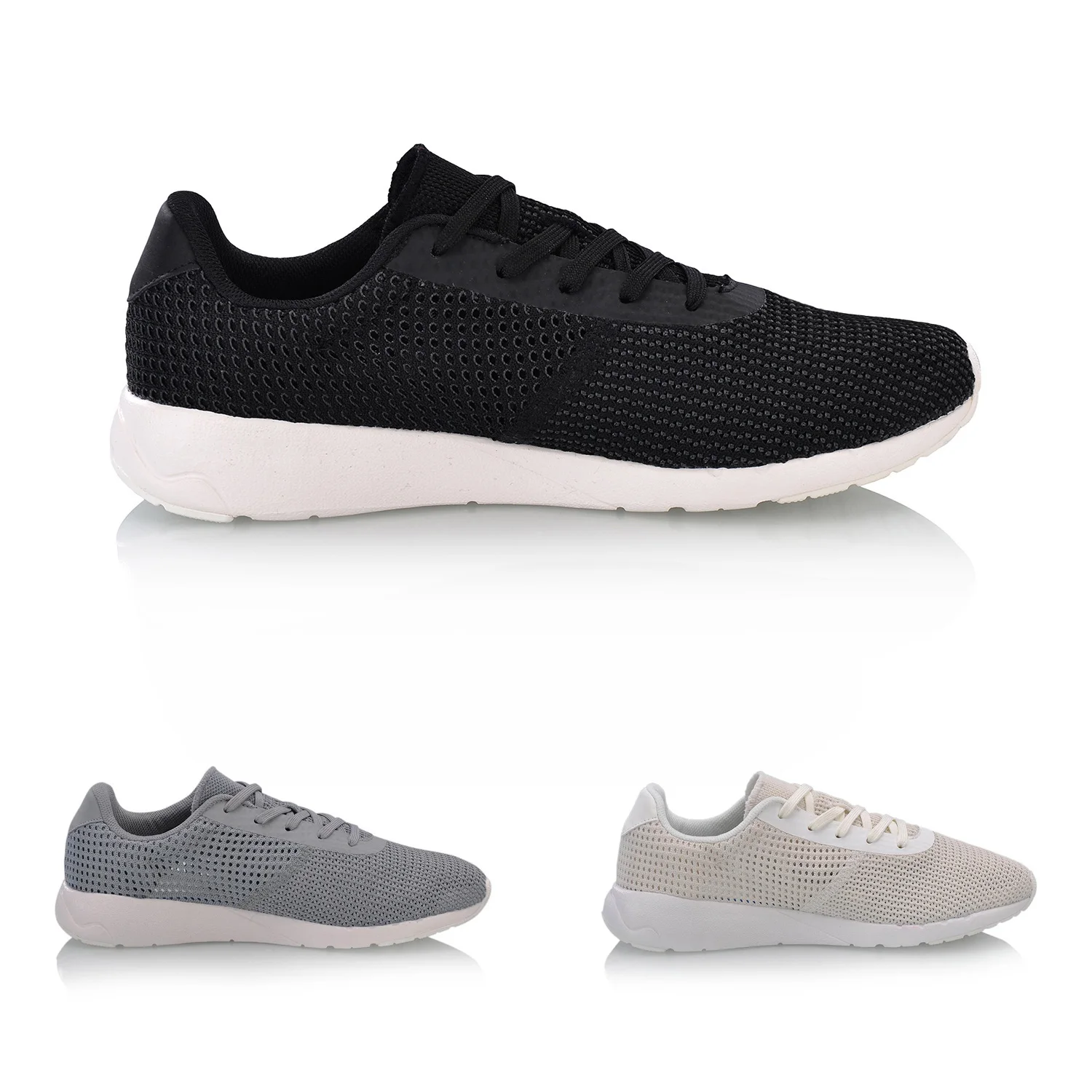 Мужская Спортивная обувь Li Ning прочная для отдыха с трикотажной подкладкой из