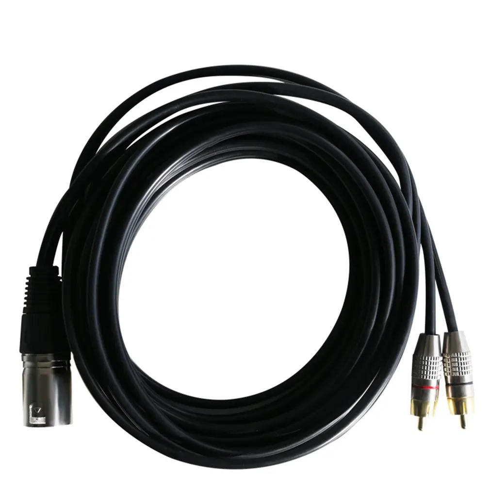 Super Long RCA Male to 2 XLR 3 Pin Female Cannon Audio Cable Amplifier Mixing Plug AV Dual | Автомобили и мотоциклы