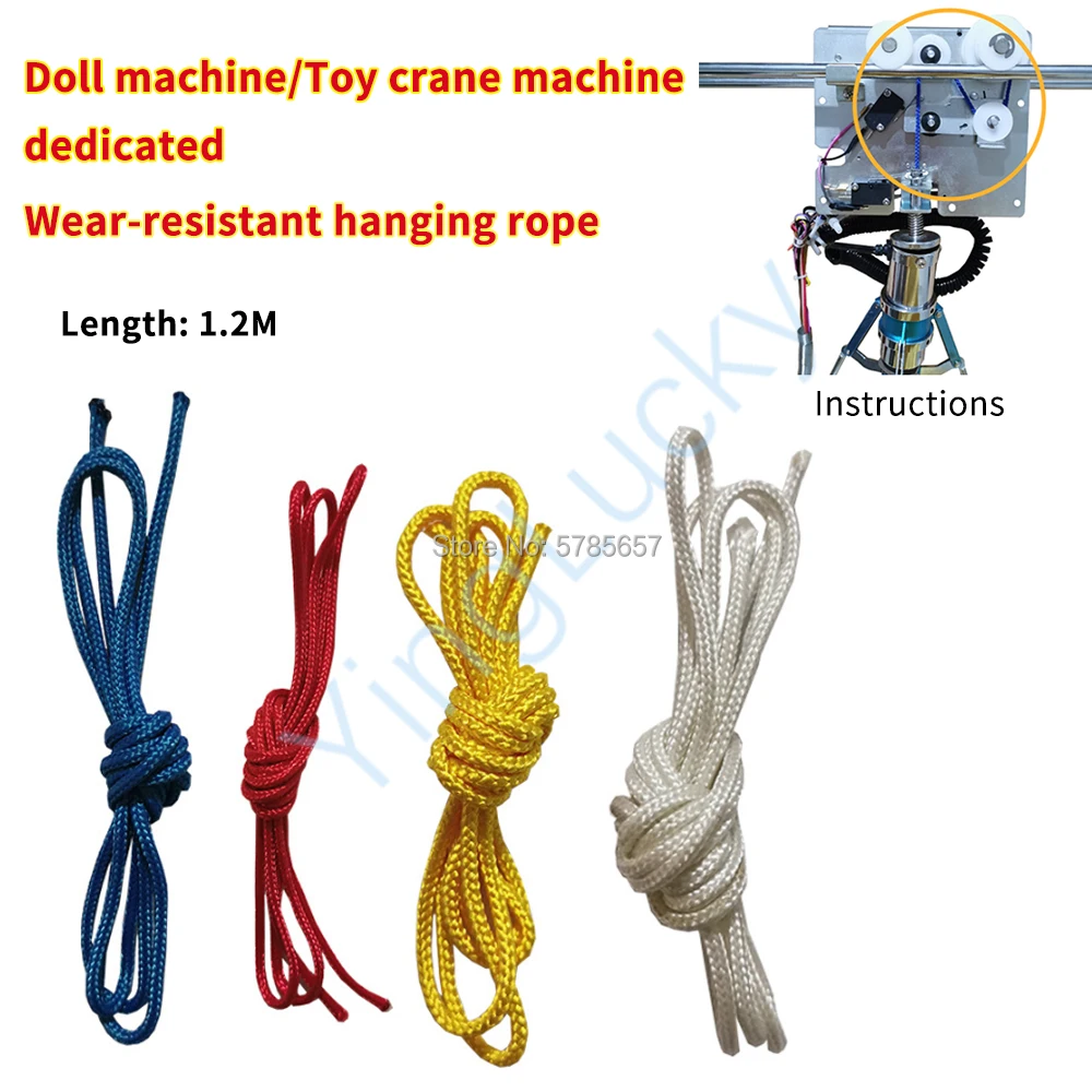 Toy Crane Machine Accessories, Crane Machine, Wear-Resistant, Hanging Rope, Arcade Game, Doll Machine Kit, 10Pcs per Lot