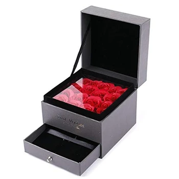 

Everlasting Flower Storage Box Women Jewelry Earrings Gifts Box
