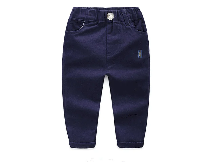 Штаны для мальчиков Новые Осенние штаны для мальчиков детская одежда для детей штаны с эластичной резинкой на талии для мальчиков Повседневные Удобные длинные брюки