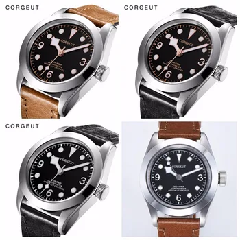 

Corgeut Men Luminous Mechanical Watch Men Automatic Luxury Brand Sport Design Clock Leather Mechanical Watches