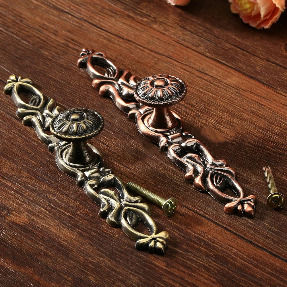 Винтажные медные бронзовые ручки для дверей выдвижные шкафа мебели выдвижная