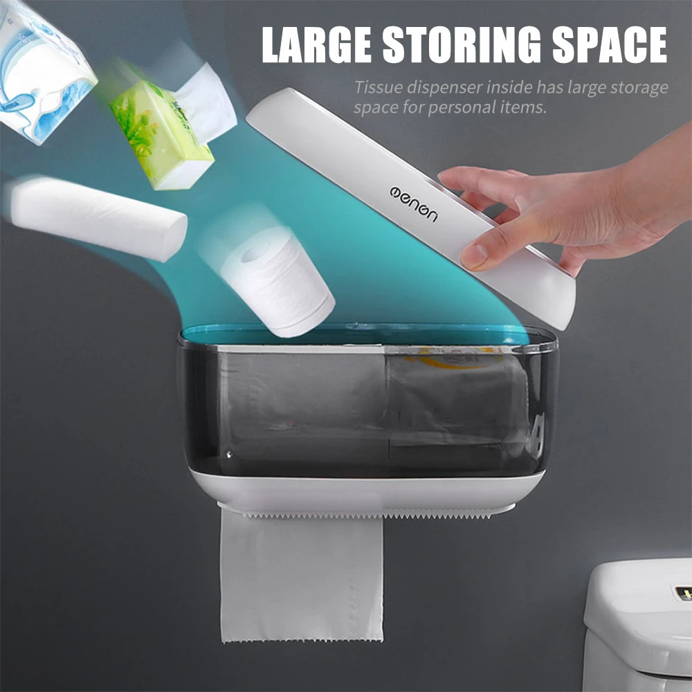 Настенная салфетница Диспенсер держатель для туалетной бумаги коробка для хранения прозрачный серый держатель туалетной бумаги кухонный диспенсер для бумажных полотенец
