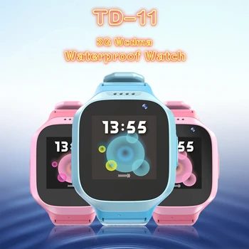 

Waterproof 3G Tracking Locator With WiFi Camera SOS Emergency Calling Antilost WCDMA GPS Tracker Smart Watch TD-11 For Kids