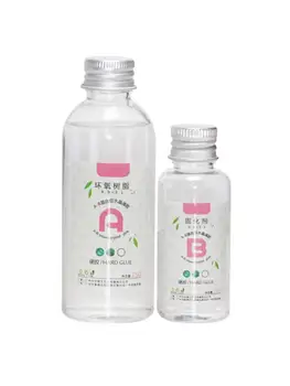 

Clear Epoxy Resin Crystal Clear Resin Kit Perfect High Adhesive Resin Epoxy 3:1 AB Crystal Glue for DIY Epoxy Jewelry Toys Craft
