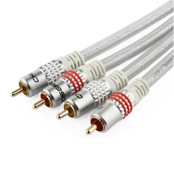 

3M 2RCA to 2RCA Audio Cable Male to Male Gold-Plated RCA Audio Cable for Home Theater DVD TV Amplifier CD Soundbox