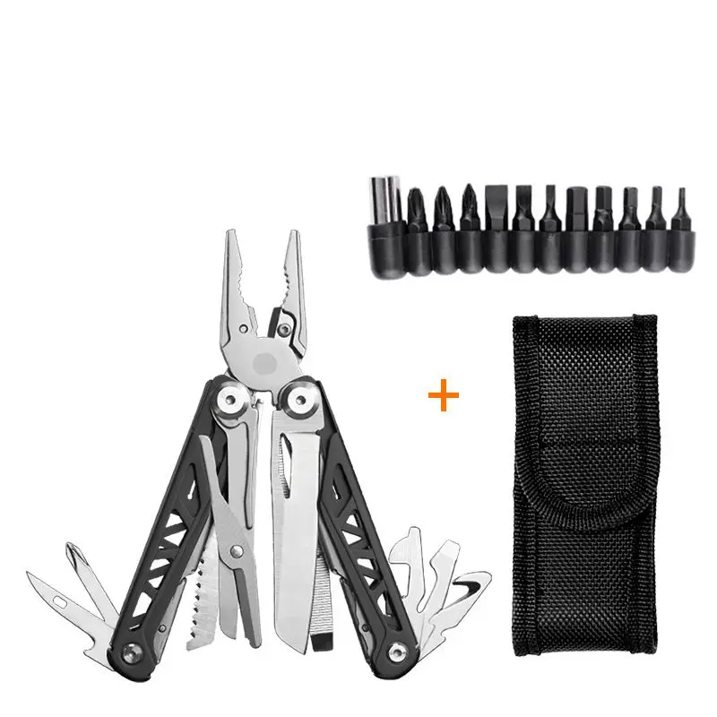 Multi Tool Plier Wire Stripper Folding Plier Outdoor Camping Multitool Portable Folding Pocket Pliers Emergency Tool Gear